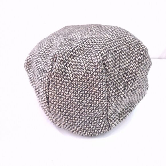 Vintage London Fog Gray/Beige Baker Newsboy Men Tweed Hat Cap Size M  Y2K Retro - Picture 5 of 12